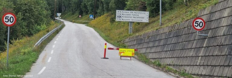 Rondanevegen er stengt Startside